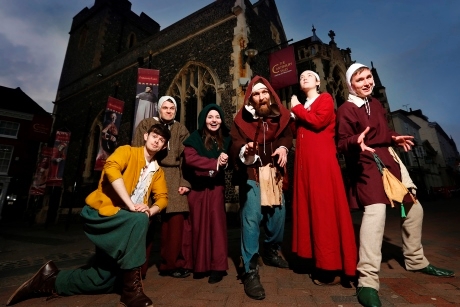 The Canterbury Tales reveals discounted entry prices for local schools %7C Canterbury Tales costumed guides group 